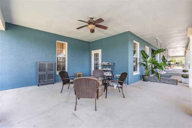 25601 Hutcheson Ln, Sorrento, FL 32776 - view of patio / terrace with outdoor dining space and a ceiling fan
