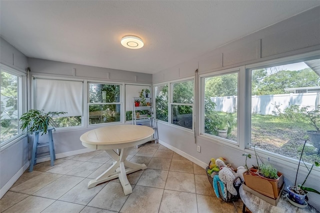 view of sunroom