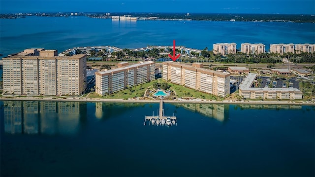 5108 Brittany Dr S Unit 607, Saint Petersburg, FL 33715 - drone / aerial view of a nearby body of water