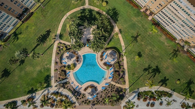 5108 Brittany Dr S Unit 607, Saint Petersburg, FL 33715 - aerial overview of property's location featuring a pool
