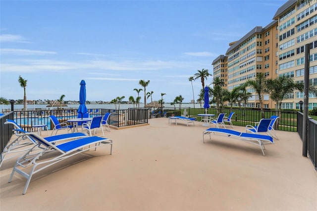 5108 Brittany Dr S Unit 607, Saint Petersburg, FL 33715 - view of patio with fence