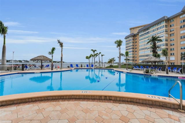 5108 Brittany Dr S Unit 607, Saint Petersburg, FL 33715 - community pool with fence