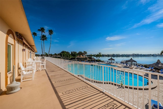 5108 Brittany Dr S Unit 607, Saint Petersburg, FL 33715 - community pool with a water view