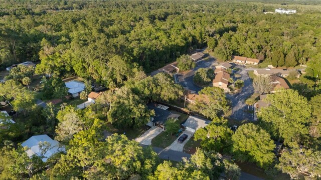 4175 N Concord Dr, Crystal River, FL 34428 - birds eye view of property with a forest view