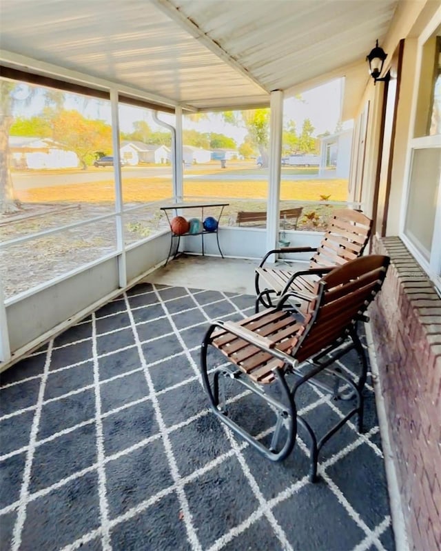 view of sunroom / solarium