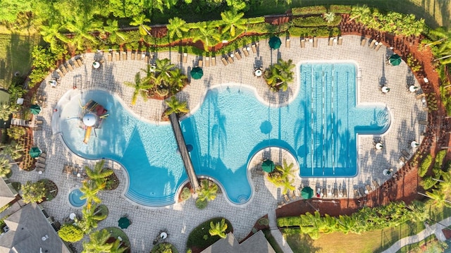 birds eye view of property