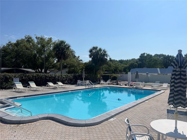 4237 Tamargo Dr Unit 4237, New Port Richey, FL 34652 - pool with a patio area and fence