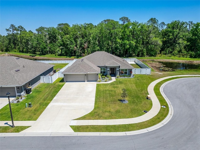 5419 Knights Landing Dr, Lakeland, FL 33810 - aerial view featuring a water view