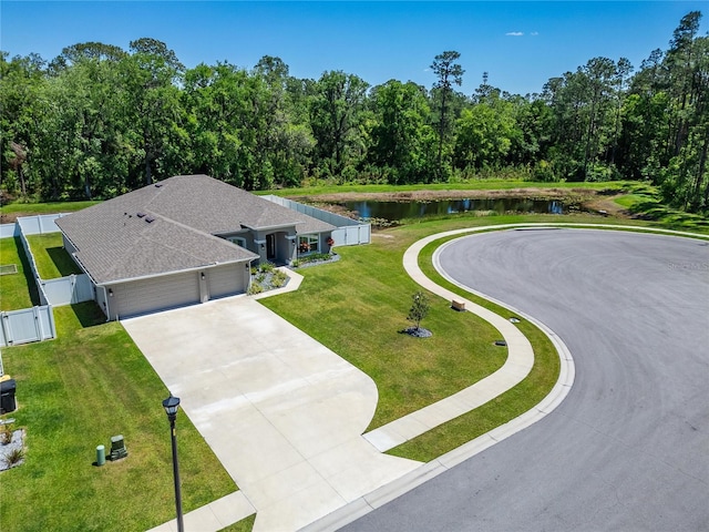 5419 Knights Landing Dr, Lakeland, FL 33810 - bird's eye view featuring a water view