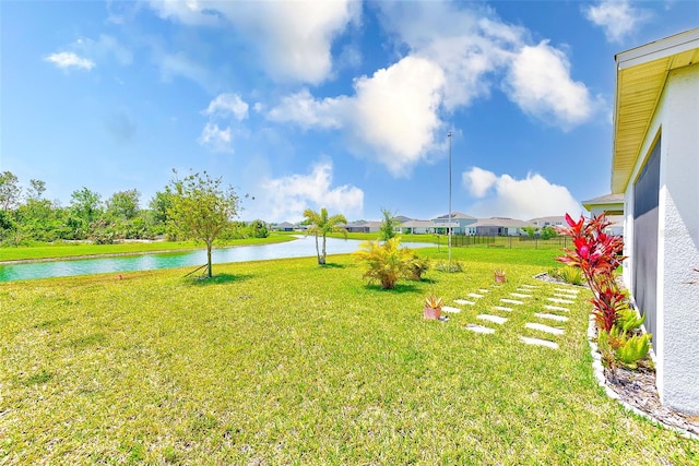 6333 Milestone Loop, Palmetto, FL 34221 - view of yard featuring fence and a water view