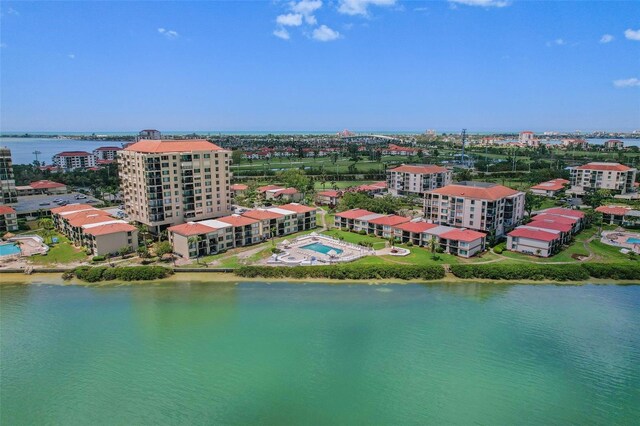 6322 Palma Del Mar Blvd S Unit 706, Saint Petersburg, FL 33715 - bird's eye view with a water view