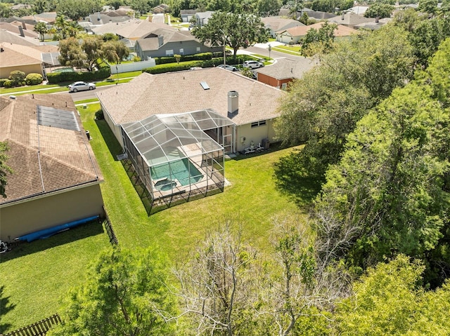 drone / aerial view featuring a residential view