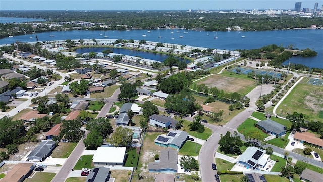 3841 Wahoo Dr SE, Saint Petersburg, FL 33705 - drone / aerial view featuring a water view