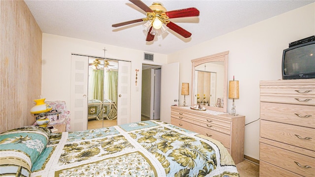 1655 S Highland Ave Unit F126, Clearwater, FL 33756 - bedroom featuring visible vents and a ceiling fan