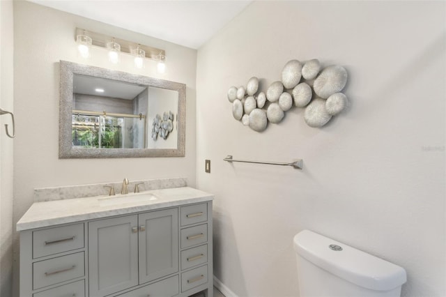 170 Foxfire Ln, Oldsmar, FL 34677 - bathroom with toilet, vanity, and a stall shower