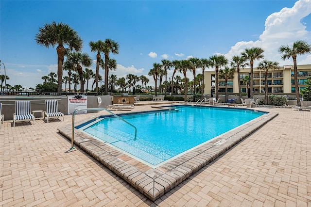 pool featuring a patio