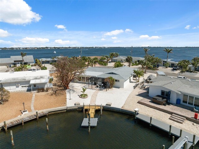 9920 Spoonbill Rd E, Bradenton, FL 34209 - water view with a dock