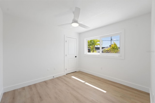 9920 Spoonbill Rd E, Bradenton, FL 34209 - empty room featuring light wood-type flooring and baseboards