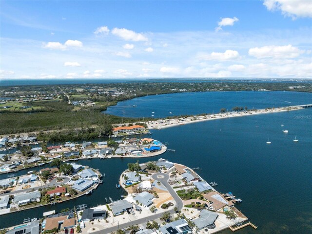 9920 Spoonbill Rd E, Bradenton, FL 34209 - aerial overview of property's location featuring a large body of water