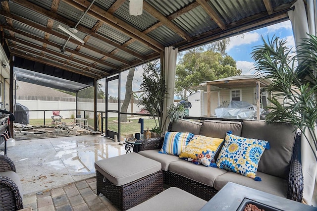 13416 Algoma Ave, Spring Hill, FL 34609 - view of patio featuring an outdoor hangout area