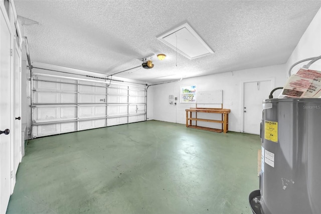 1969 Wolf Laurel Dr, Sun City Center, FL 33573 - garage with water heater and a garage door opener