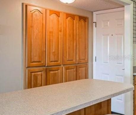 4725 Cove Cir Unit 810, Saint Petersburg, FL 33708 - kitchen featuring brown cabinetry and light countertops