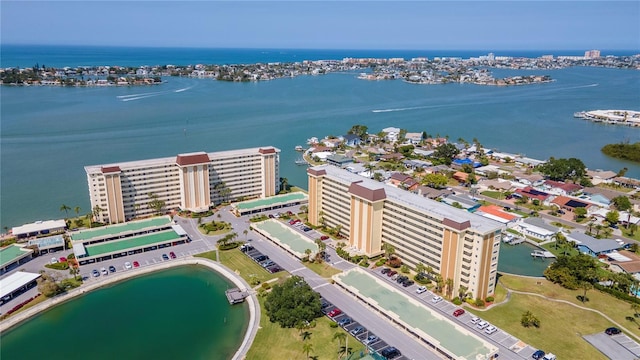 4725 Cove Cir Unit 810, Saint Petersburg, FL 33708 - drone / aerial view featuring a water view