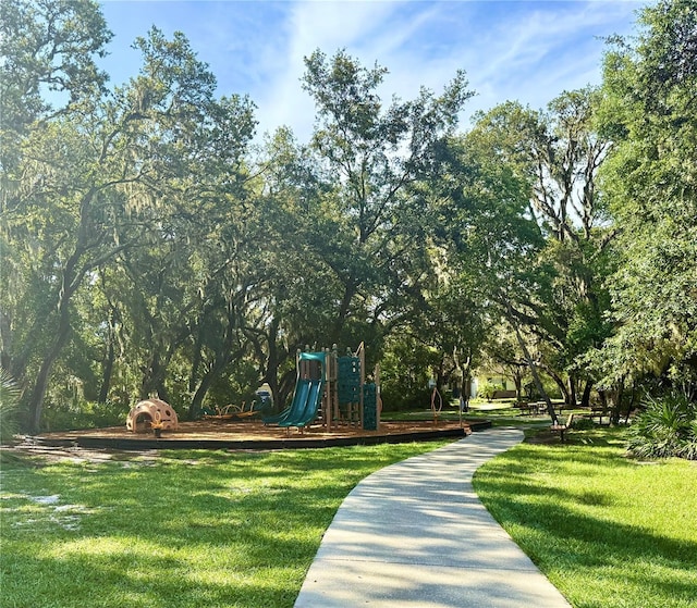 6230 Gannetdale Dr, Lithia, FL 33547 - surrounding community featuring a yard