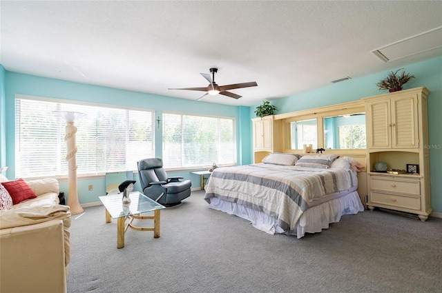 3302 W Caracas St, Tampa, FL 33614 - bedroom with carpet floors, a ceiling fan, and baseboards