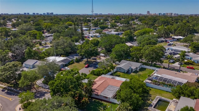 1469 S Hillcrest Ave, Clearwater, FL 33756 - aerial view of property's location with nearby suburban area