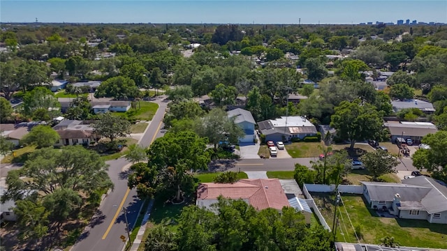 1469 S Hillcrest Ave, Clearwater, FL 33756 - aerial view of residential area with a tree filled landscape