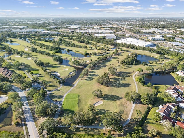 8244 Brentwood Rd, Seminole, FL 33777 - drone / aerial view with a water view and golf course view