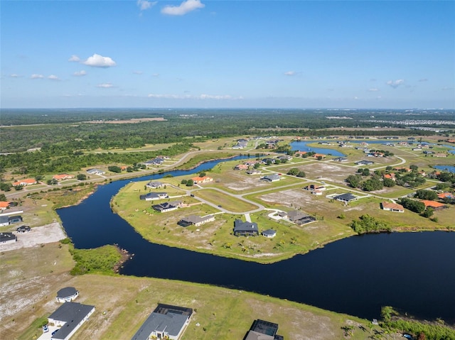 5325 San Remo Cir, Wimauma, FL 33598 - birds eye view of property featuring a water view