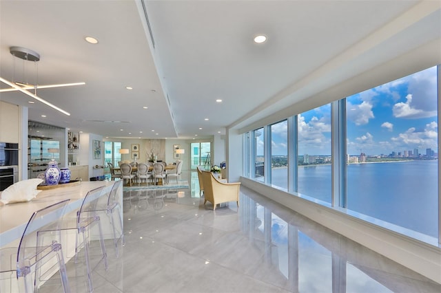 3435 Bayshore Blvd Unit 2100P, Tampa, FL 33629 - kitchen featuring recessed lighting and a water view