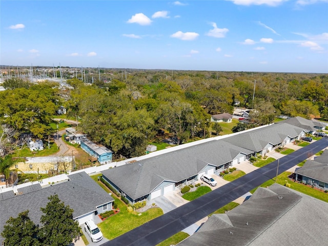 6745 Basswood Cir, Zephyrhills, FL 33542 - aerial view with a forest view