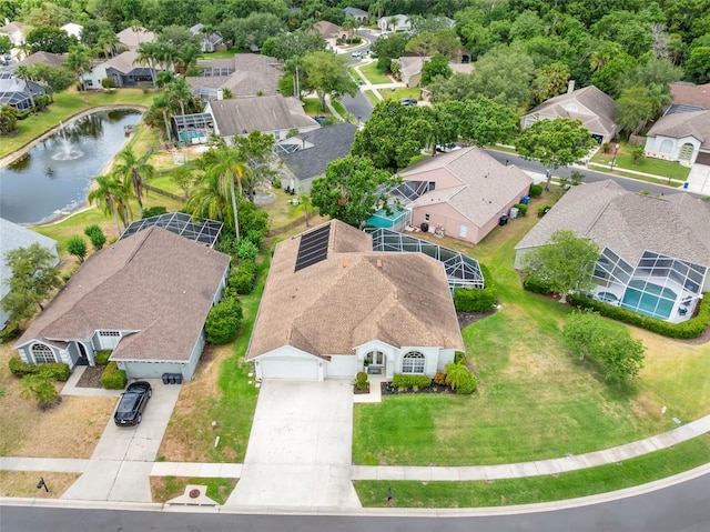 4769 Stoneview Cir, Oldsmar, FL 34677 - aerial perspective of suburban area with a large body of water