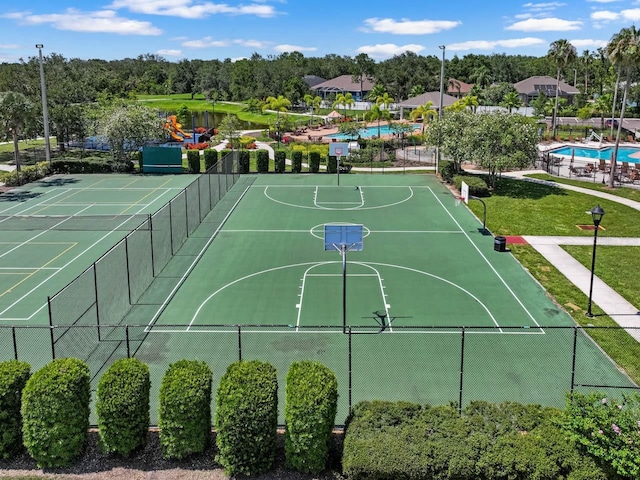 7413 Surrey Wood Ln, Apollo Beach, FL 33572 - view of basketball court featuring community basketball court