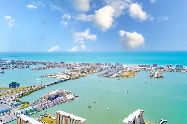 water view featuring a city view