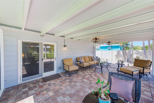 11035 Huron Rd, Saint Petersburg, FL 33708 - view of patio / terrace with outdoor lounge area