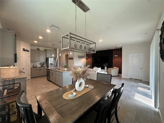 33034 Sand Creek Dr, Wesley Chapel, FL 33543 - dining space featuring recessed lighting