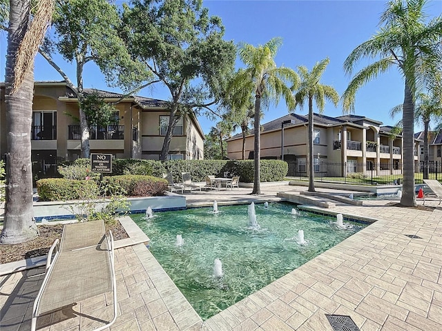 810 Island Walk Dr Unit 810, Tampa, FL 33602 - view of pool with fence and a patio area