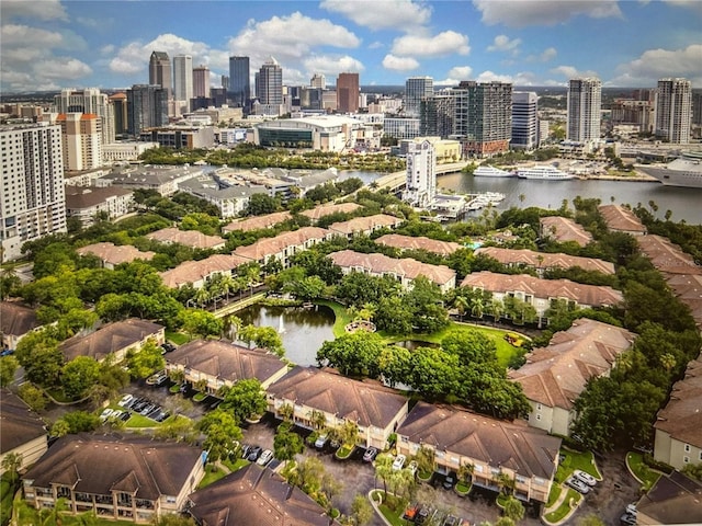 810 Island Walk Dr Unit 810, Tampa, FL 33602 - bird's eye view with a city view and a water view