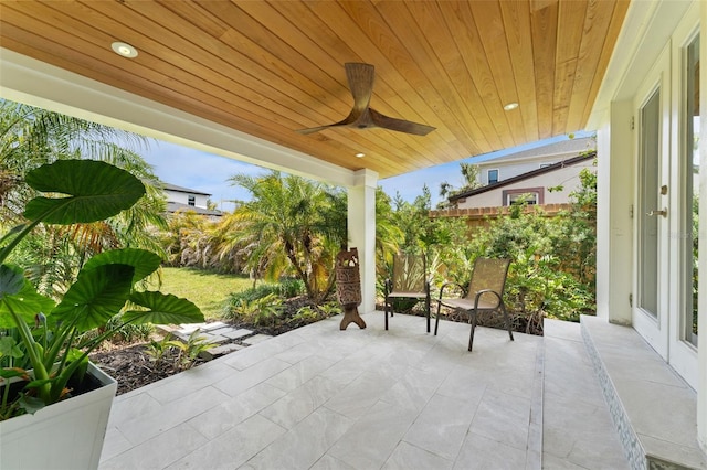 807 W Braddock St, Tampa, FL 33603 - view of patio / terrace featuring ceiling fan