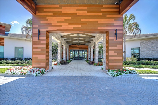 10555 Penny Gale Loop, San Antonio, FL 33576 - view of parking featuring ceiling fan