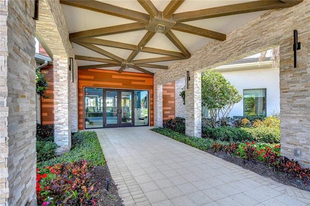 10555 Penny Gale Loop, San Antonio, FL 33576 - view of exterior entry featuring french doors