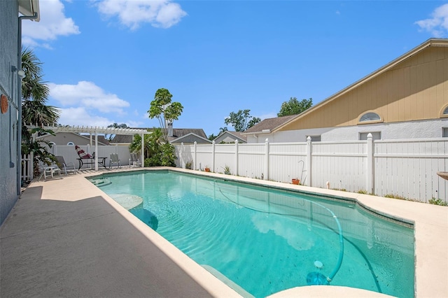 8704 Tarrington Pl, Tampa, FL 33635 - view of swimming pool featuring a fenced backyard, a pergola, and a patio area