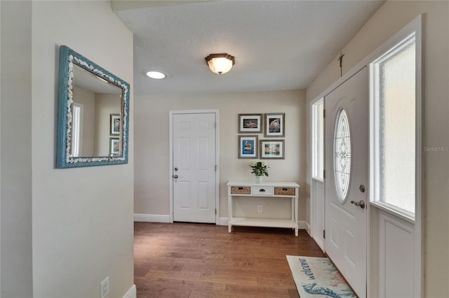 907 Golf Island Dr, Apollo Beach, FL 33572 - foyer entrance with wood finished floors and baseboards