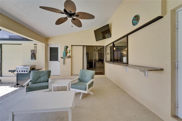 907 Golf Island Dr, Apollo Beach, FL 33572 - view of patio featuring a ceiling fan and area for grilling