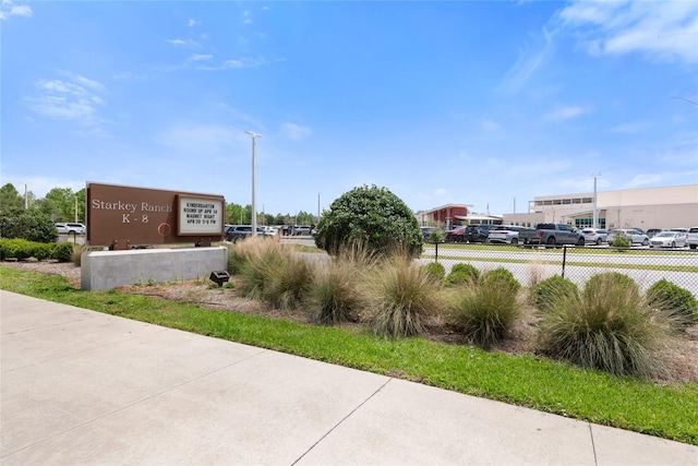 4108 Mellon Dr, Odessa, FL 33556 - community / neighborhood sign with uncovered parking and fence