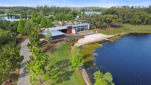 4108 Mellon Dr, Odessa, FL 33556 - birds eye view of property featuring a water view